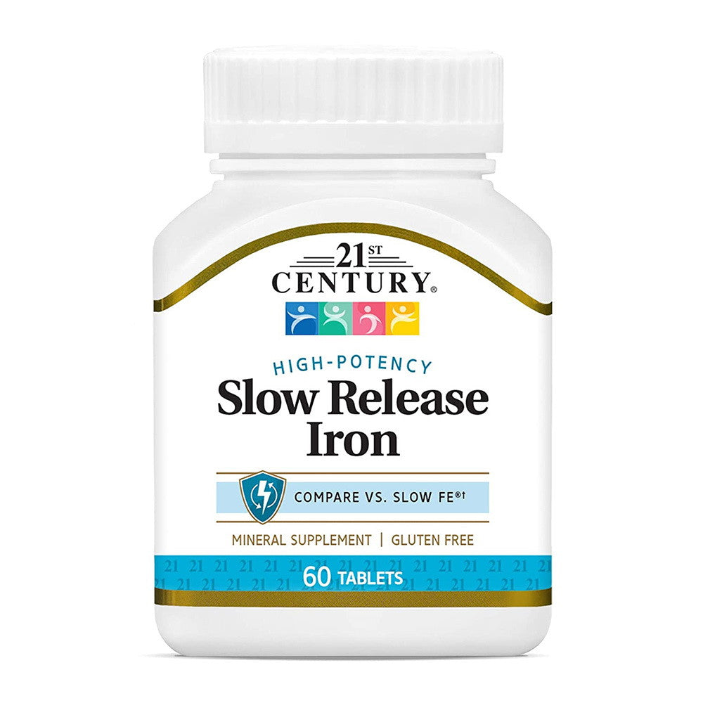 21St Century Slow Release Iron Tablets - 60 Ea
